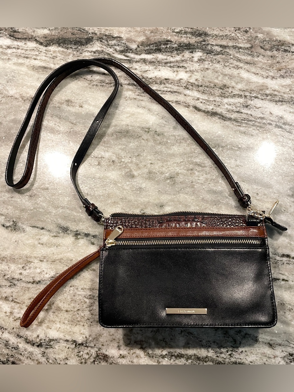Brahmin Jillian Croc Crossbody/Clutch
